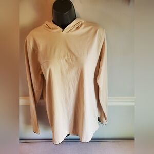 Cream Hoodie Sweatshirt Scott James Medium